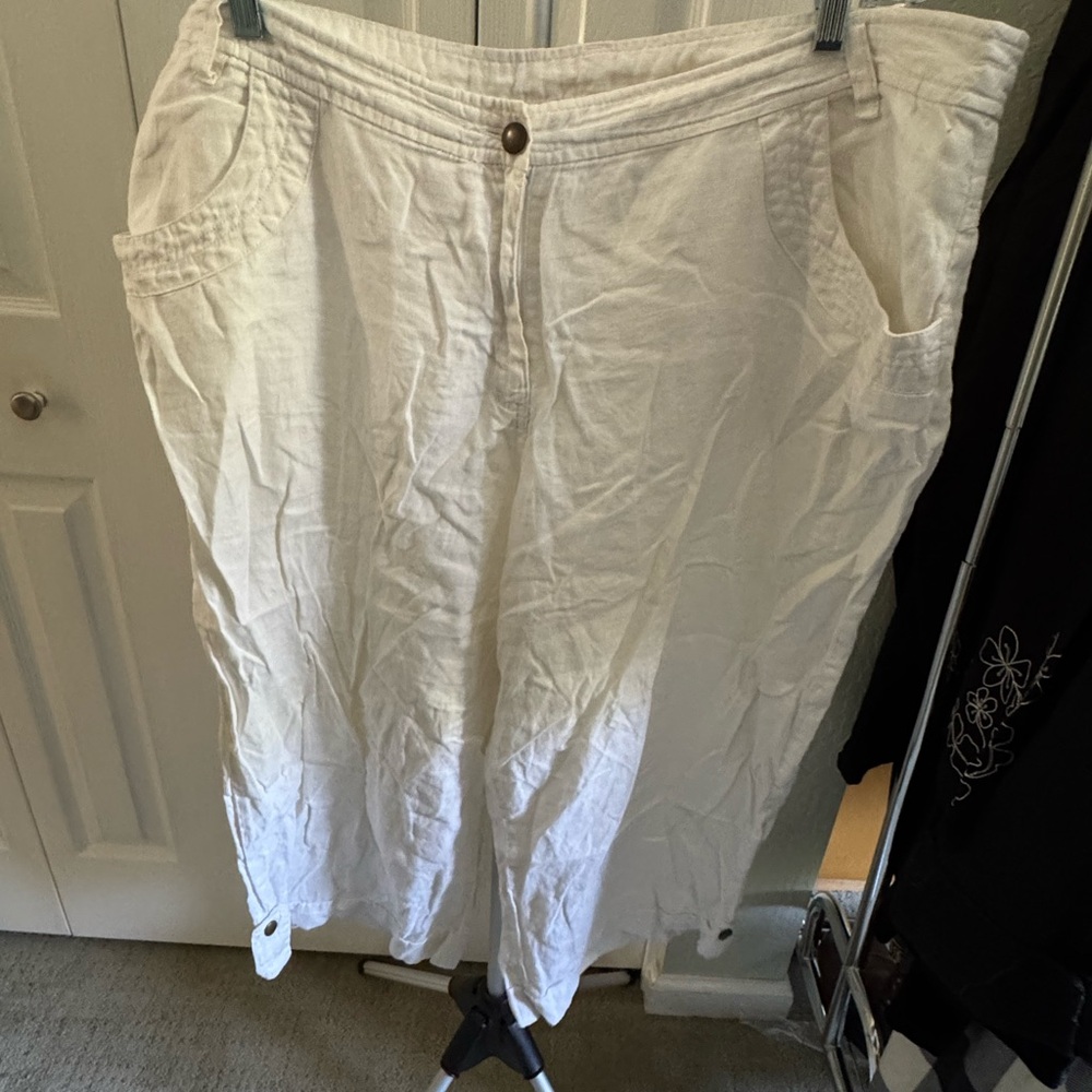 Chic White Linen Pants